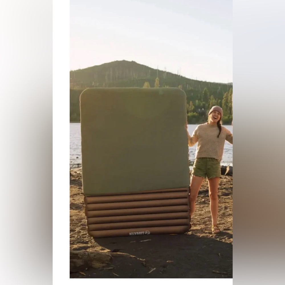 Klymit Gray Sleeping Bag with Yellow Trim - Compact Roll double